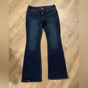 AEO super stretch kick boot jeans